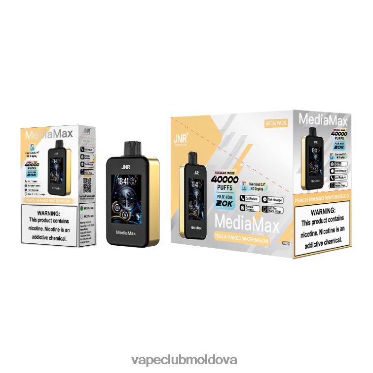 disposable Vape Moldova - piersic mango pepene verde JNR MediaMax 40k puf 0J662X15